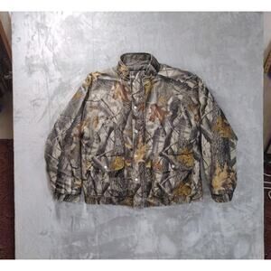 Woolrich Camo Jacket Mens L Reversible Multi Guard Insulated ~ Missing Hood